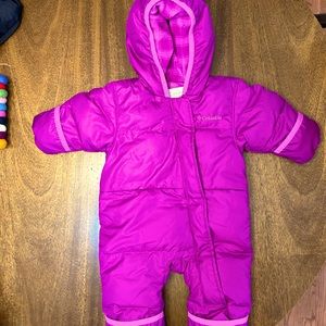 Columbia Kids' Fuchsia Puffer Snowsuit